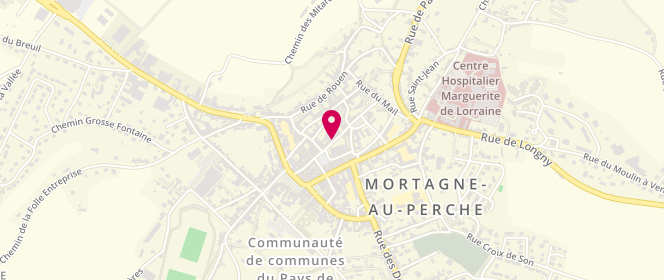Plan de Maison de la famille et des Jeunes de Mortagne, 15 Rue Colonel Guérin, 61400 Mortagne-au-Perche