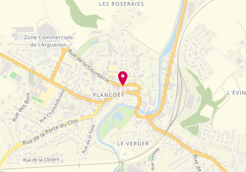 Plan de Accueil de loisirs Plancoët (garderie périscolaire), Place de l'Eglise, 22130 Plancoët