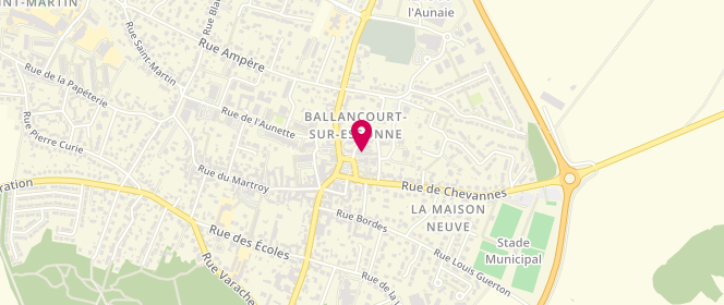 Plan de Centre de loisirs Educatif, 18 Rue des Écoles Chemin des Milles Notes, 91610 Ballancourt-sur-Essonne