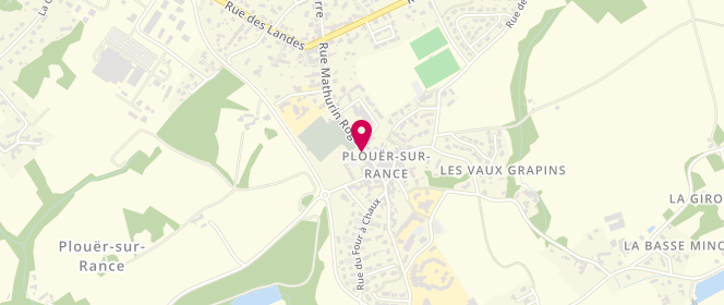 Plan de Accueil de loisirs Garderie périscolaire Saint-Joseph Ogec Pouer-Sur-Rance, Impasse de la Ville Aubault - Les Landes, 22490 Plouër-sur-Rance