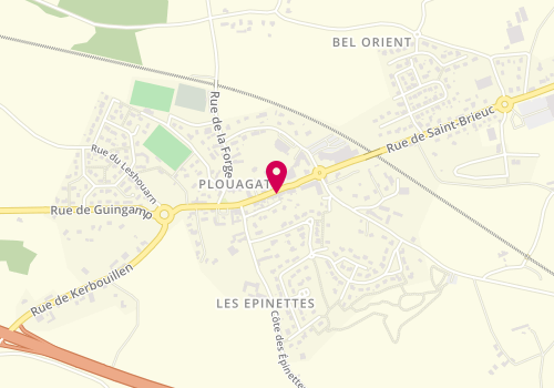 Plan de Accueil de loisirs périscolaire Plouagat - Chatelaudren-Plouagat, 21 la Grand Rue, 22170 Châtelaudren-Plouagat