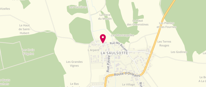 Plan de Accueil de loisirs Commune De La Saulsotte, 20 Rue Pavée, 10400 La Saulsotte