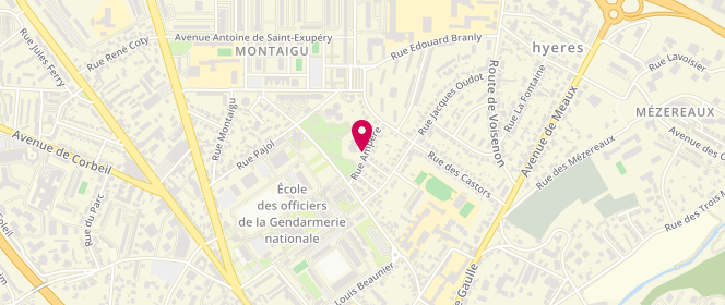 Plan de Centre de loisirs Les Marronniers, 1 Rue Ampère, 77000 Melun