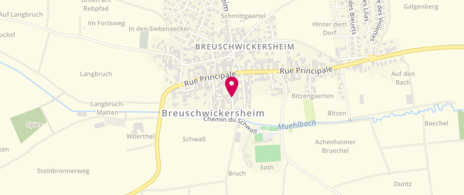Plan de Accueil de loisirs Breuschwickersheim, Rue des Forgerons, 67112 Breuschwickersheim