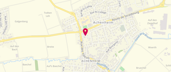 Plan de Accueil de loisirs Achenheim, 4 Rue des Ecoles, 67204 Achenheim