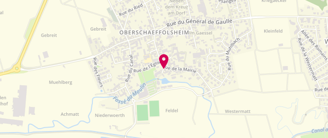 Plan de Accueil de loisirs Oberschaeffolsheim, 1 Impasse du Moulin, 67203 Oberschaeffolsheim