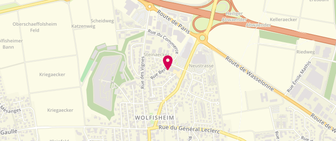 Plan de Accueil de loisirs Wolfisheim, 13 Rue Waldteufel, 67202 Wolfisheim
