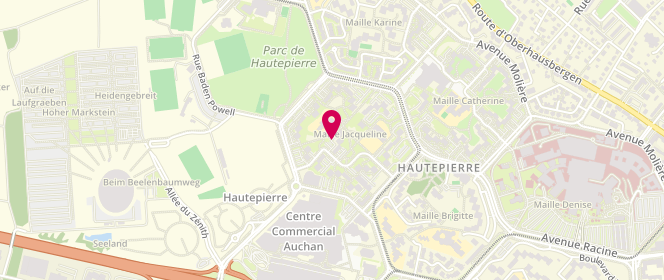 Plan de Accueil de loisirs Maternel Jacqueline, 82 Place Buchner, 67200 Strasbourg