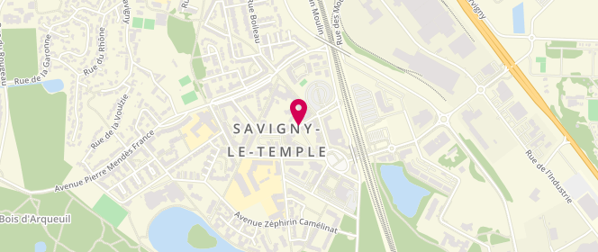Plan de Accueil de loisirs Louise Michel, Avenue Léon Blum, 77176 Savigny-le-Temple