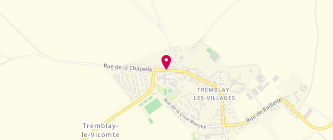 Plan de Accueil de loisirs Du Sivom De Tremblay - Serazereux, 9 Rue de Châteauneuf, 28170 Tremblay-les-Villages