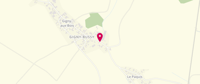 Plan de Accueil de loisirs AFR Gigny Bussy, 29 Rue Marcel Bailly, 51290 Gigny-Bussy