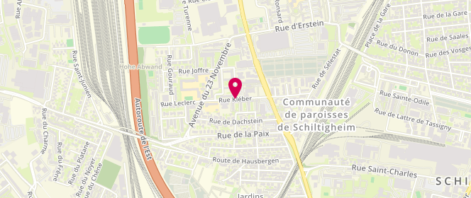 Plan de Accueil de loisirs Schiltigheim, Rue Kléber, 67300 Schiltigheim