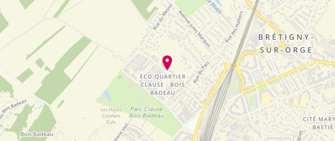 Plan de Scouts Et Guides De France - Groupe Bretigny Sur Orge, 52 Avenue Lucien Clause, 91220 Brétigny-sur-Orge