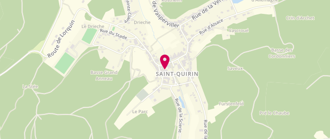 Plan de Mairie de Saint-Quirin - périscolaire/extrascolaire, 165 Rue du Général de Gaulle, 57560 Saint-Quirin