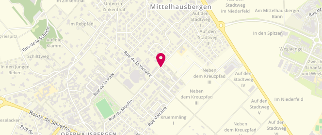 Plan de Accueil de loisirs Mittelhausbergen, 1 Rue du Moulin, 67206 Mittelhausbergen