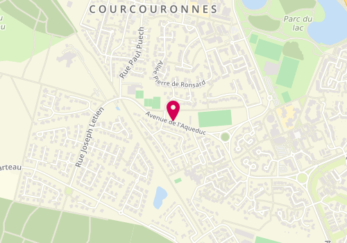 Plan de Scouts Et Guides De France - Groupe saint Guenault Courcouronnes, Avenue de l'Aqueduc, 91090 Lisses