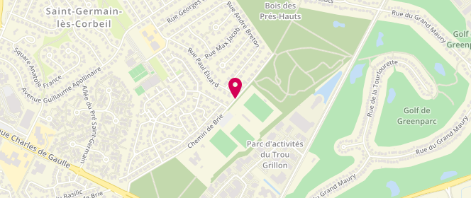 Plan de Accueil de loisirs Maternel Et Primaire, Chemin de Brie, 91250 Saint-Germain-lès-Corbeil
