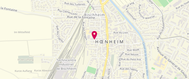 Plan de Scouts Et Guides De France - Groupe Hoenheim Saint Joseph, 10 Rue des Vosges, 67800 Hœnheim
