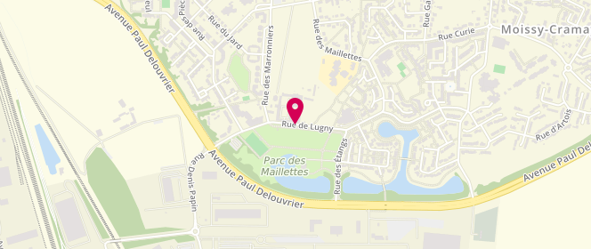 Plan de Accueil de loisirs de Lugny, Rue de Lugny, 77550 Moissy-Cramayel