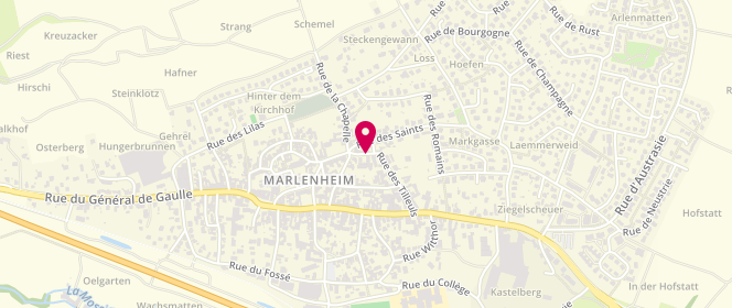Plan de Accueil de loisirs Marlenheim, 9 Rue des Tilleuls, 67520 Marlenheim