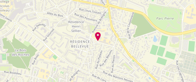 Plan de Accueil de loisirs Club Junior Du Plateau, 8 Rue Aristide Briand, 91700 Sainte-Geneviève-des-Bois