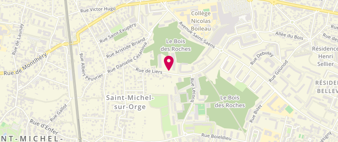 Plan de Accueil de loisirs Blaise Pascal, 21 Rue de Liers, 91240 Saint-Michel-sur-Orge