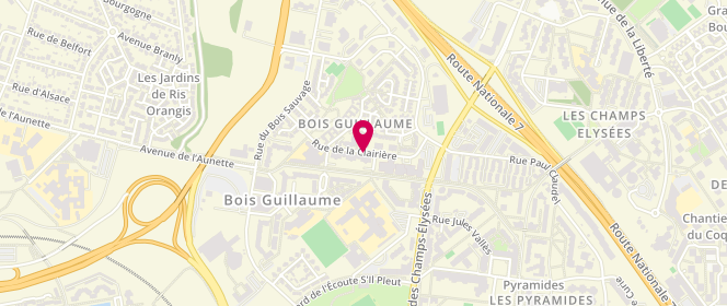 Plan de Accueil de loisirs - Bois Guillaume - Evry, Rue de la Clairière, 91000 Évry
