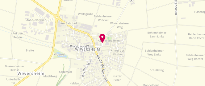 Plan de Accueil de loisirs Wiwersheim, 3 Rue de l'École, 67370 Wiwersheim
