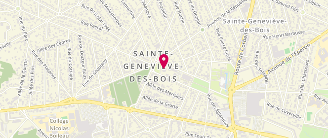Plan de Scouts Et Guides De France - Groupe saint Jean-Baptiste Val D'orge, 76 Avenue de la Grande Charmille, 91700 Sainte-Geneviève-des-Bois