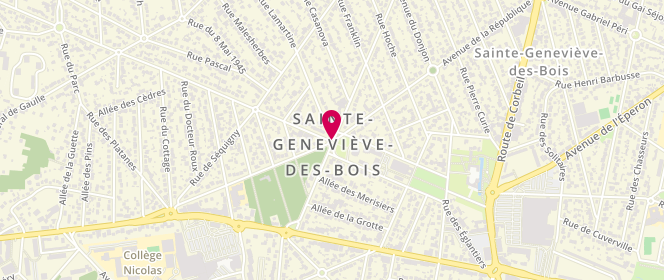 Plan de Accueil de loisirs Maternel, Place Roger Perriaud, 91700 Sainte-Geneviève-des-Bois