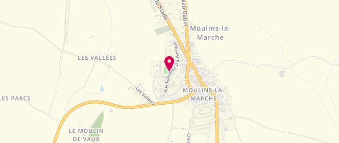 Plan de Accueil de loisirs Centre De Loisirs De Moulins La Marche, 1 Rue Flandres Dunkerque, 61380 Moulins-la-Marche