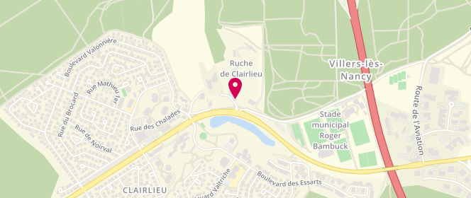 Plan de Association Familiale de la Ruche de Clairlieu, 2 Bis Rue de la Sance, 54600 Villers-lès-Nancy