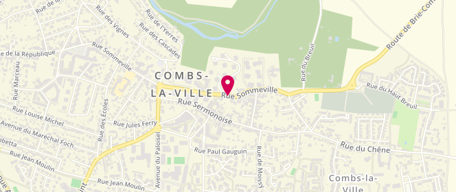 Plan de Accueil de loisirs Sommeville, Rue Sommeville, 77380 Combs-la-Ville