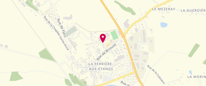 Plan de Centre de loisirs Pôle enfance jeunesse de la Ferrière aux Etangs, 9 Rue du Collège, 61450 La Ferrière-aux-Étangs