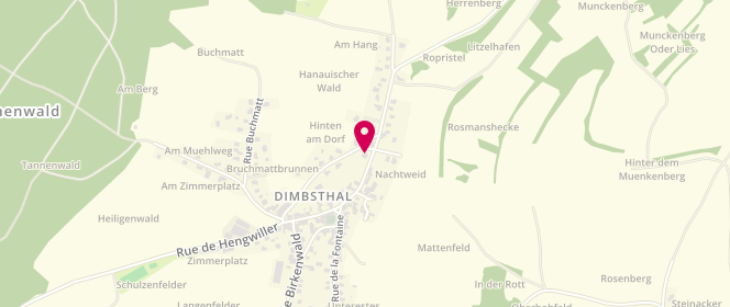 Plan de Accueil de loisirs Dimbsthal, 10 Rue d'Engwiller, 67440 Dimbsthal