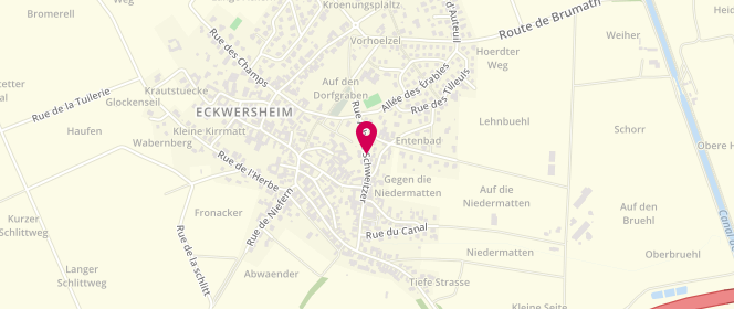 Plan de Accueil de loisirs Arc-En-Ciel Eckwersheim, Rue Albert Schweitzer, 67550 Eckwersheim