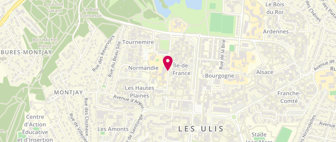 Plan de Accueil de loisirs Les Bergères, Rue des Bergères, 91940 Les Ulis