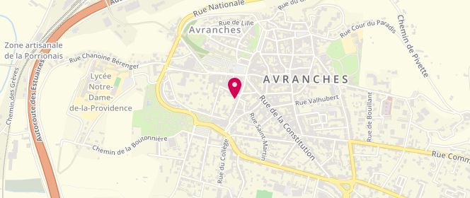 Plan de Accueil de loisirs Jacques Prevert Avranches périscolaire, 18 Rue du Docteur Gilbert, 50300 Avranches