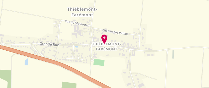 Plan de Accueil de loisirs P'tit Gibus Thiéblemont Faremont, 19 Rue Grande Rue, 51300 Thiéblemont-Farémont