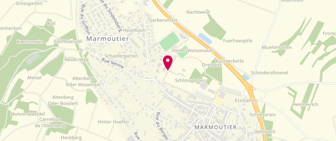Plan de Accueil de loisirs périscolaire Marmoutier, 4 Chemin de Schlossgarten, 67440 Marmoutier