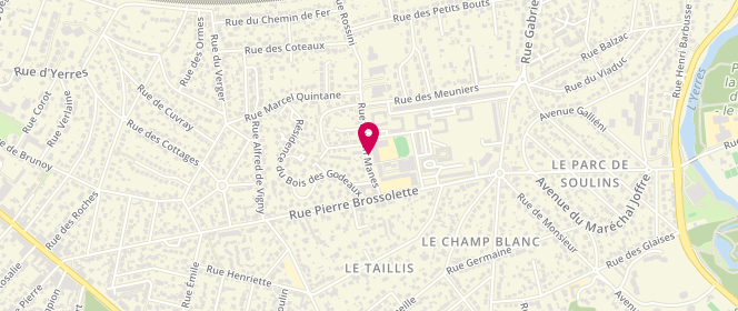 Plan de Accueil de loisirs Brossolette, 13 Rue Lucien Mamès, 91330 Yerres