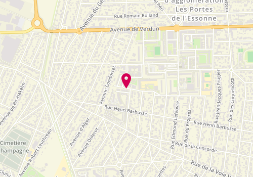 Plan de Accueil périscolaire élémentaire - Edouard Branly, 18 Rue du Noyer Renard, 91200 Athis-Mons