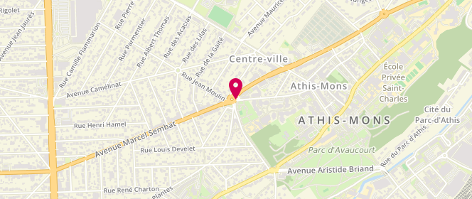 Plan de Accueil extrascolaire élémentaire - Ozonville, 35-39 Avenue Marcel Sembat, 91200 Athis-Mons