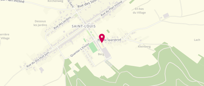 Plan de Mairie de Saint-Louis - périscolaire, 2 Rue de Sparsbrod, 57820 Saint-Louis