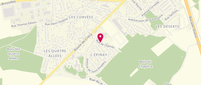 Plan de Accueil périscolaire Louis Pergaud, 7 Rue de l'Epinay, 28500 Vernouillet
