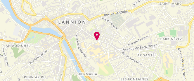 Plan de Accueil de loisirs périscolaire Clae Savidan Lannion, 40 Rue Jean Savidan, 22300 Lannion