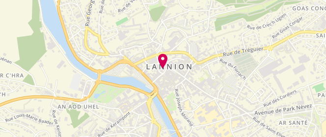 Plan de Accueil de loisirs périscolaire Clae Saint-Roch Lannion, Rue des Mugues, 22300 Lannion
