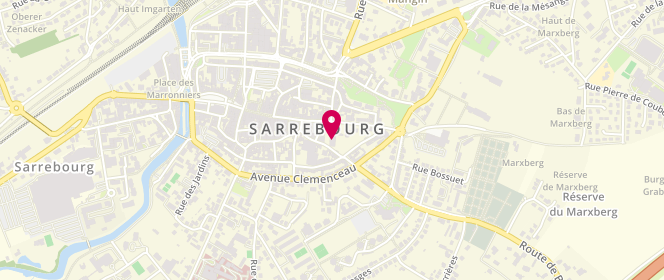 Plan de Mairie de Sarrebourg périscolaire/extrascolaire, 11 Place Pierre Messmer, 57400 Sarrebourg