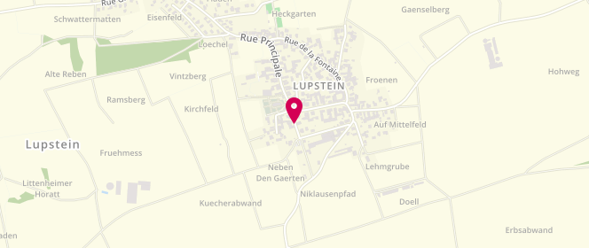 Plan de périscolaire Lupstein, 1 Rue de l'École, 67490 Lupstein