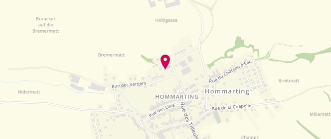 Plan de Mairie De Hommarting - périscolaire/extrascolaire, 1 Bis Rue de l'Ecole, 57405 Hommarting